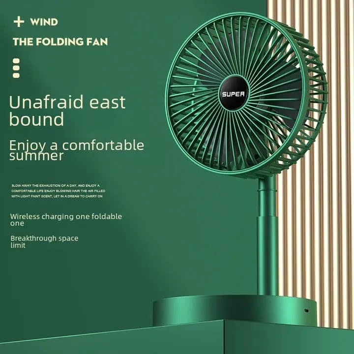 USB Rechargeable Fan Portable Electric Mini Fan Foldable Telescopic Fan